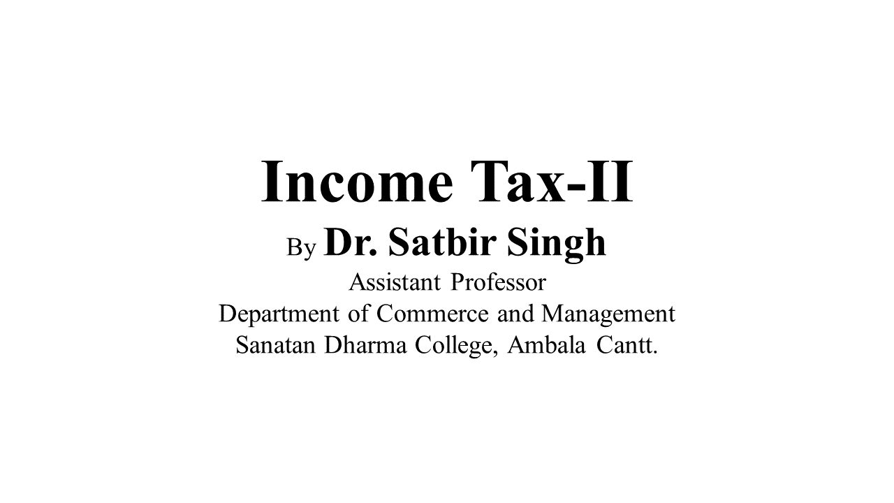 Income Tax-II