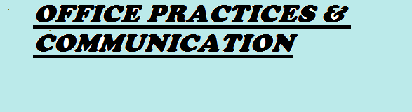 ******office practices & communication-II(4th semester)*****