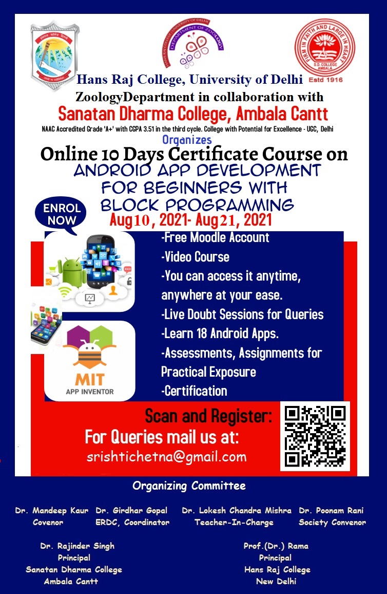 Android App Development for Beginners with Hans Raj College