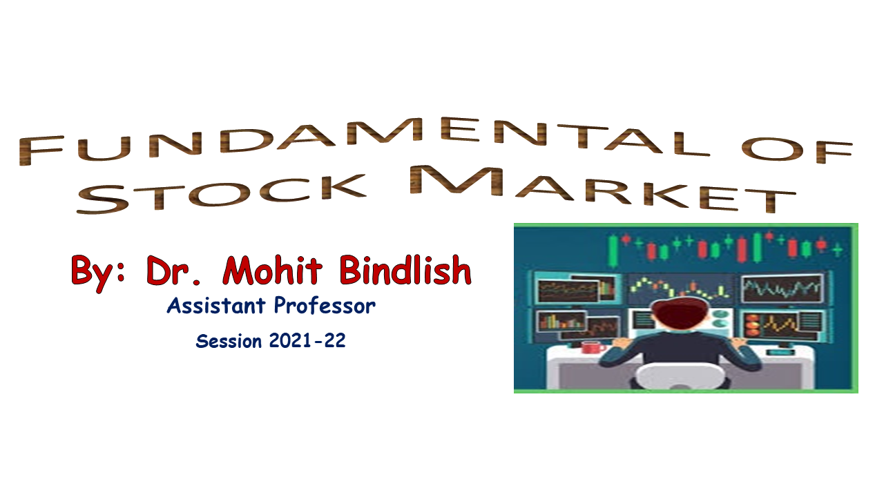 Fundamental of Stock Market (2021-22)