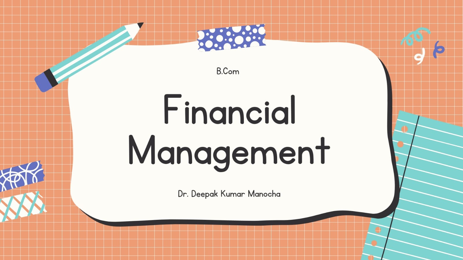 Financial Management (B.Com Voc)