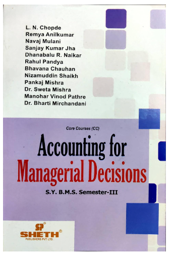 Accounting for managerial Decision 23-25