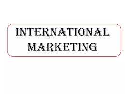 M. Com (General) International Marketing 