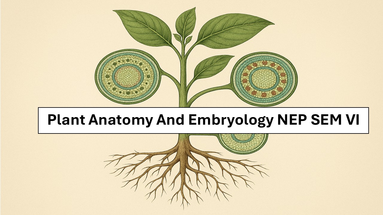 Plant Anatomy and Embryology