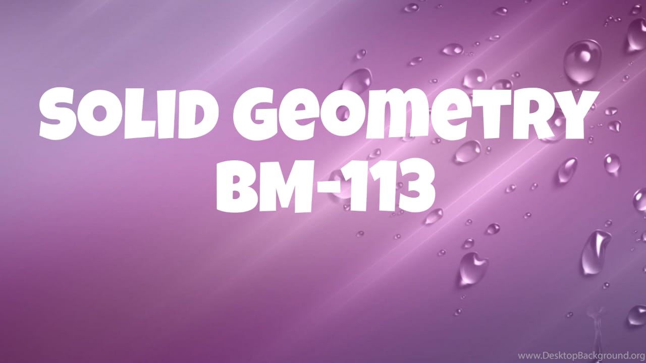 BSc Ist semester Solid Geometry