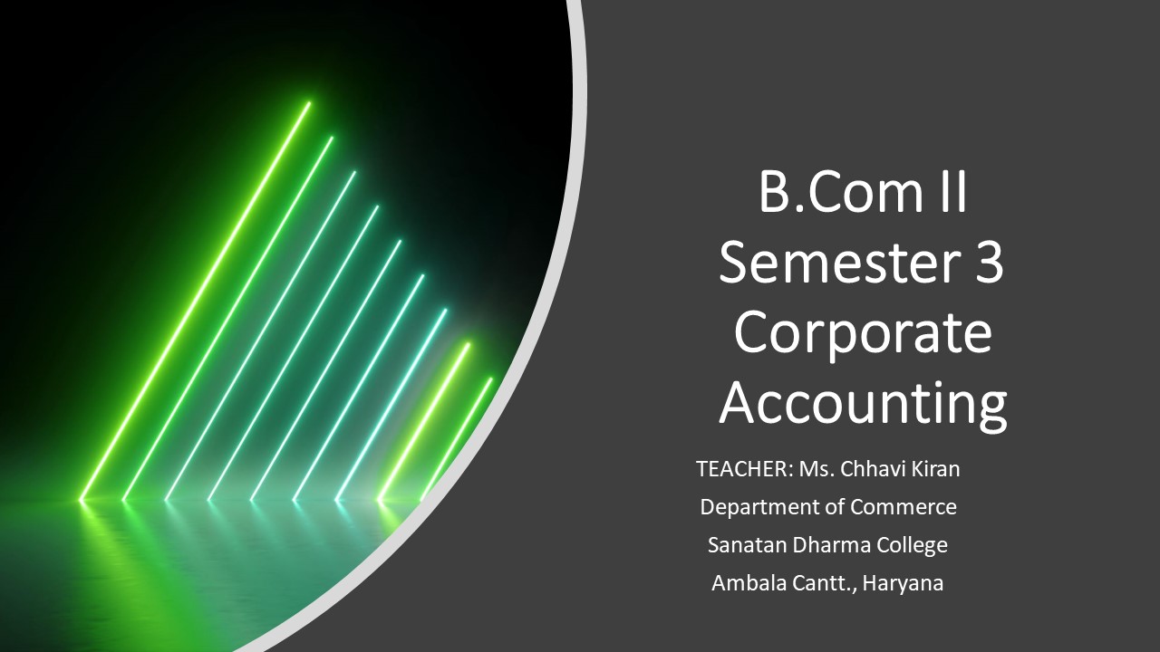 B.Com II Aided_ Corporate Accounting