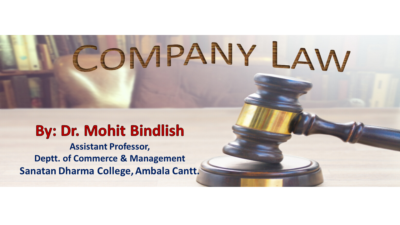 Company Law - I