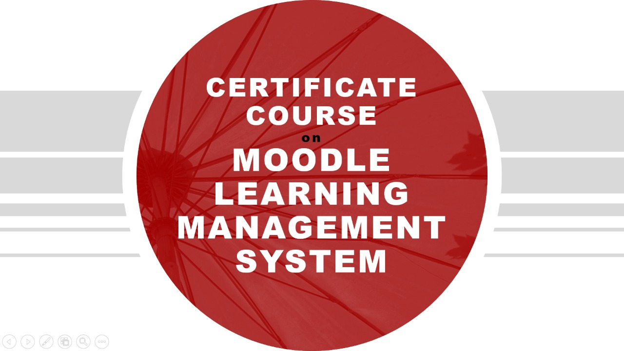 Certificate course on Moodle LMS