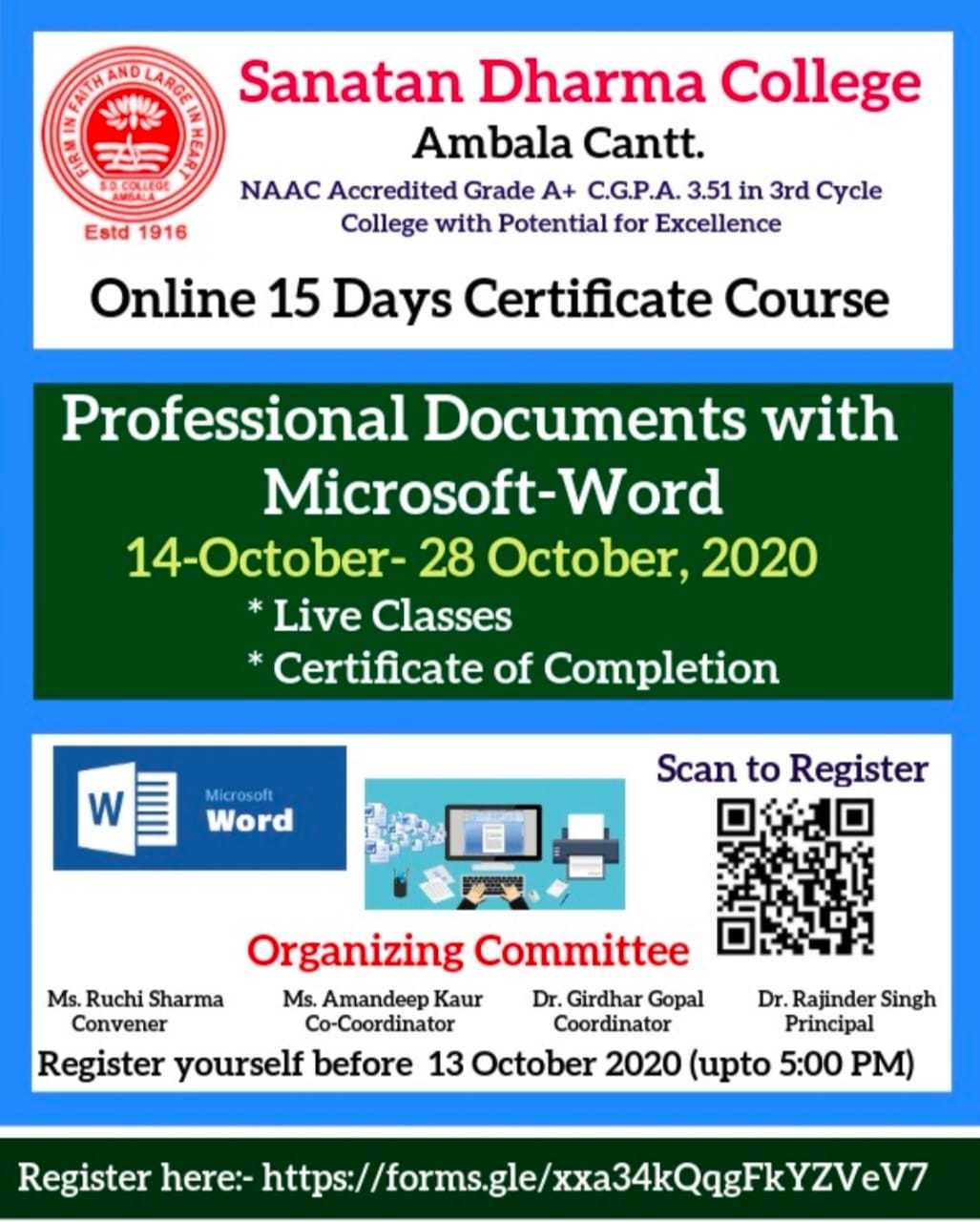 Professional Documents with Microsoft Word   